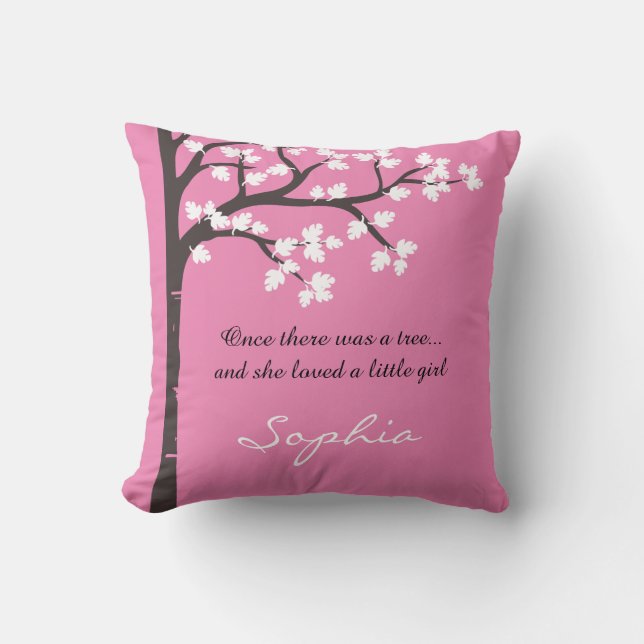 The Giving Tree Throw Pillow (Front)