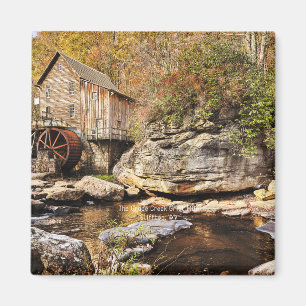 The Glade Creek Grist Mill, Clifftop, WV, Magnet