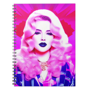The Glamour Magic of a Blue Blown Kiss Notebook