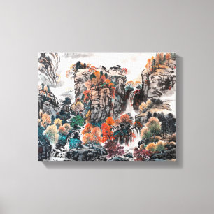 The Glamour of Autumn, Chinese Painting Canvas Print