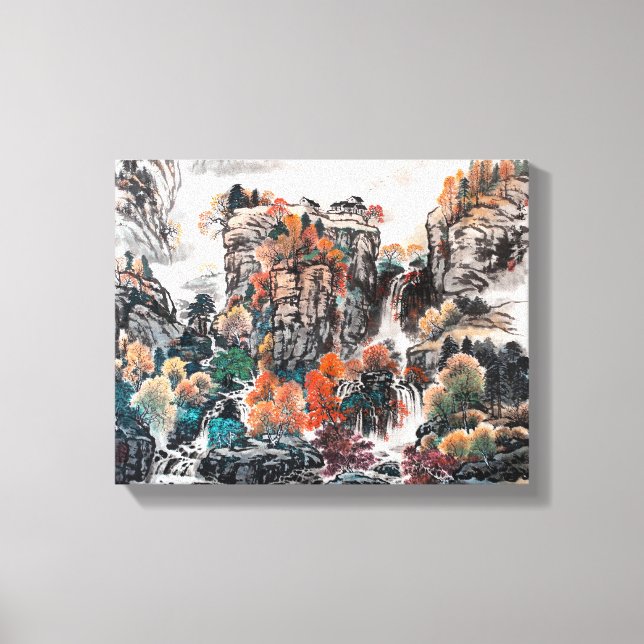 The Glamour of Autumn, Chinese Painting Canvas Print (Front)