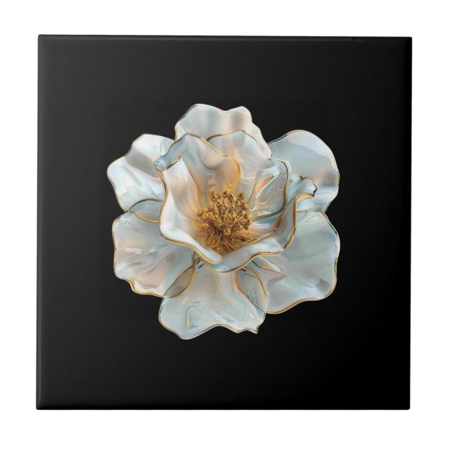 The Glass Daffodil  Tile (Front)