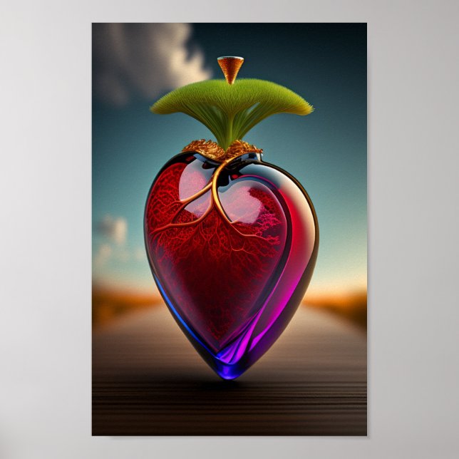 The Glass Heart | Digital Art Poster (Front)