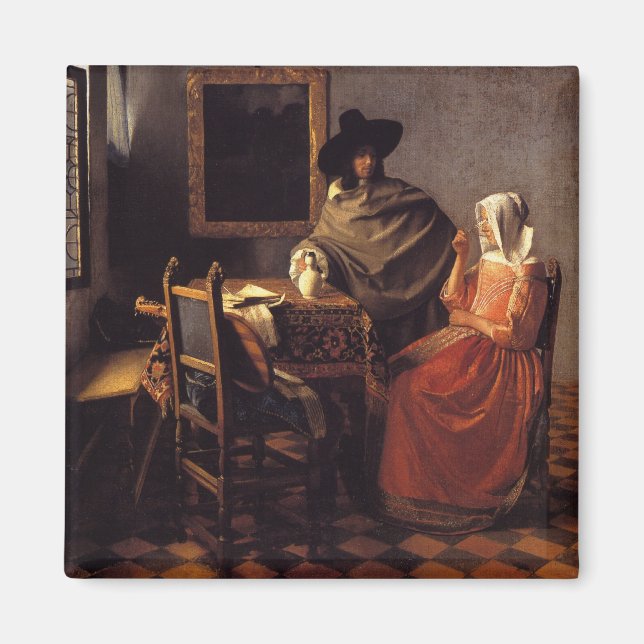 The Glass of Wine Magnet (Front)