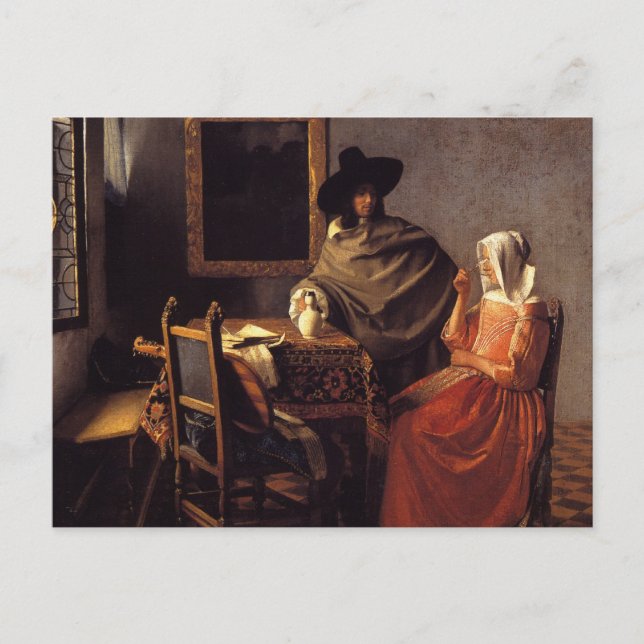 The Glass of Wine Postcard (Front)