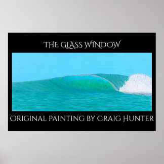 The glass window poster