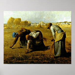 The Gleaners by Jean-Francois Millet Poster