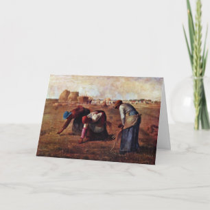 The Gleaners By Millet  (Best Quality) Card