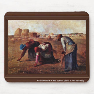 The Gleaners By Millet  (Best Quality) Mouse Mat