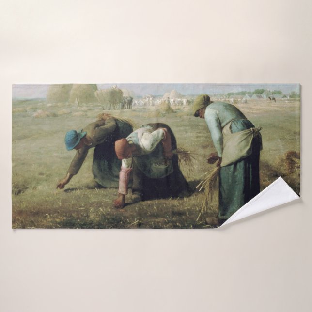 The Gleaners, Jean-Francois Millet, 1857 Bath Towel (Bath Towel)