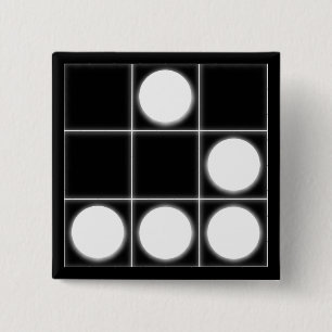 The Glider: A Universal Hacker EmblemButton 15 Cm Square Badge