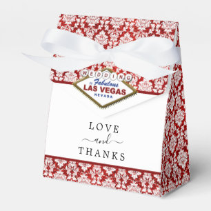 The Glitter Damask Las Vegas Wedding Collection Favour Box