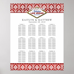 The Glitter Damask Las Vegas Wedding Collection Poster