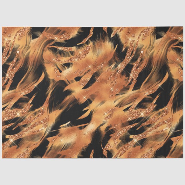 The Glitter Tiger Series Design #5 Tissue Paper (Front)