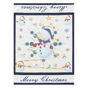 The Glittery Christmas Snowman - Tablecloth