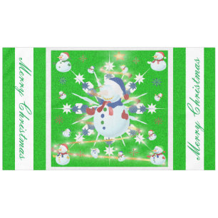 The Glittery Christmas Snowman - Tablecloth