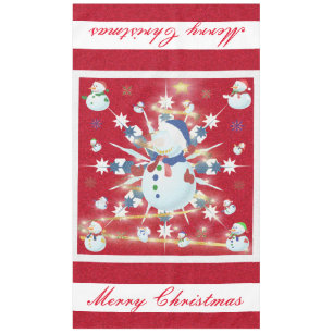 The Glittery Christmas Snowman - Tablecloth
