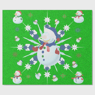 The Glittery Christmas Snowman - Wrapping Paper