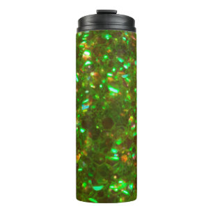 The Glitz glam glitter green Thermal Tumbler! Tumbler