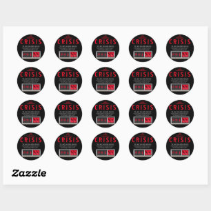 THE GLOBAL ENVIRONMENTAL CRISIS [Seal] Classic Round Sticker