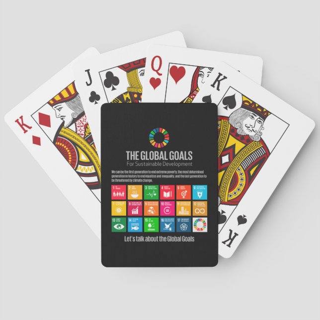 The Global Goals UN SDG 2030 Playing Cards (Back)
