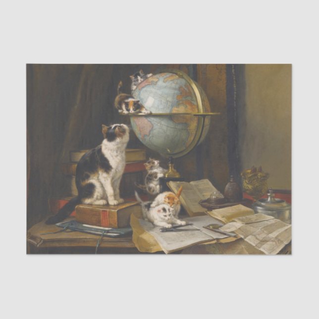The Globetrotters by Henriette Ronner-Knip Tissue Paper (Front)
