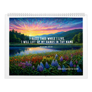 The Glory Site Bible Verse 12 month Calendar