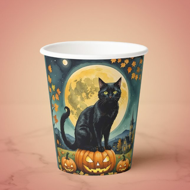 The Glowing Eyes of Halloween  Paper Cups (Creator Uploaded)