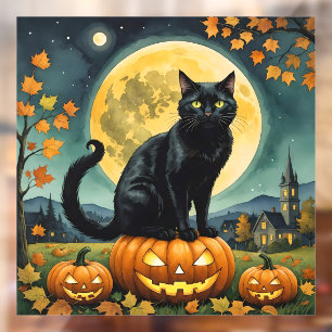 The Glowing Eyes of Halloween Window Cling