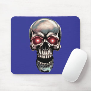 The Glowing Skull Unveiling the Dark Power Mouse Mat