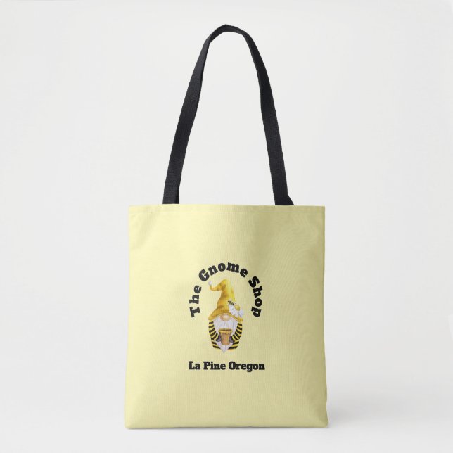 The Gnome Shop La Pine Oregon Tote Bag (Front)