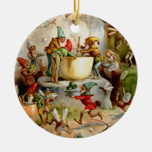 The Gnomes' Kitchen – 1895 Ceramic Tree Decoration