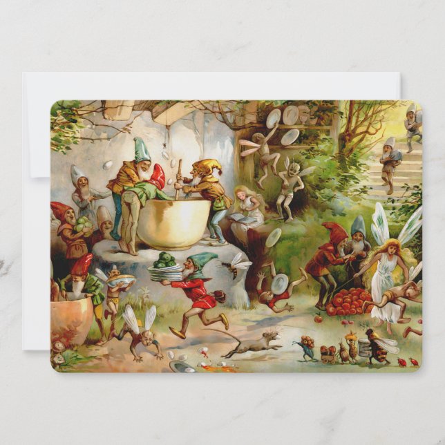 The Gnomes' Kitchen – 1895 Invitation (Front)
