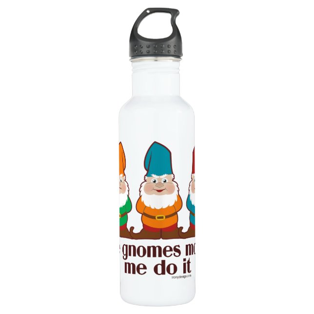 The Gnomes Made Me Do It 710 Ml Water Bottle (Front)