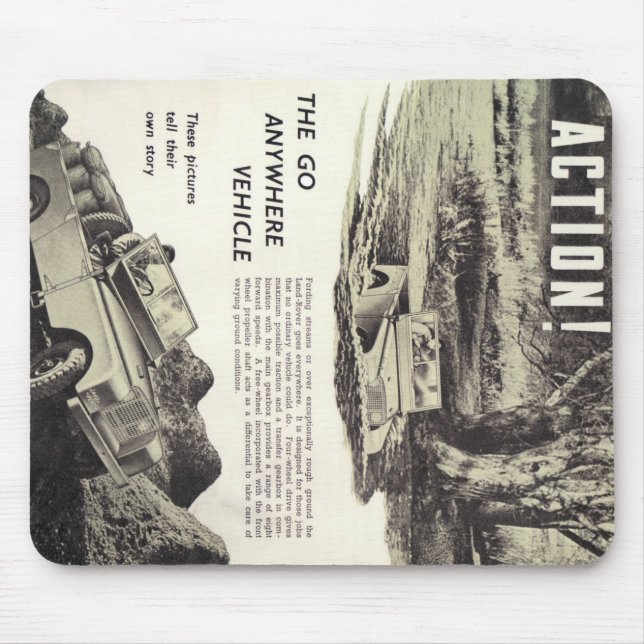 The Go Anywhere Vehicle! Mouse Mat (Front)