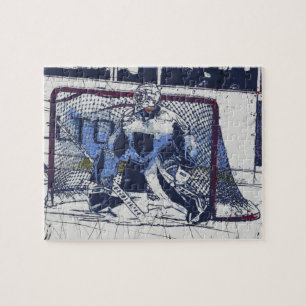 The Goal Keeper - Ice Hockey Goalie Jigsaw Puzzle
