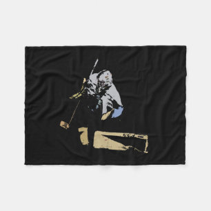 The Goaltender - Hockey Player Fleece Blanket