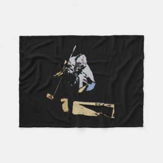 The Goaltender - Hockey Player Fleece Blanket