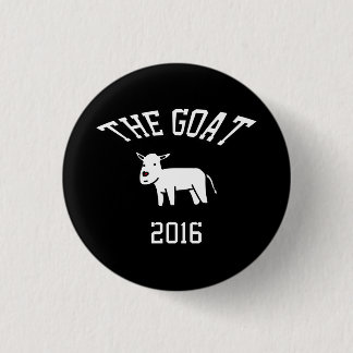 THE GOAT 3 CM ROUND BADGE