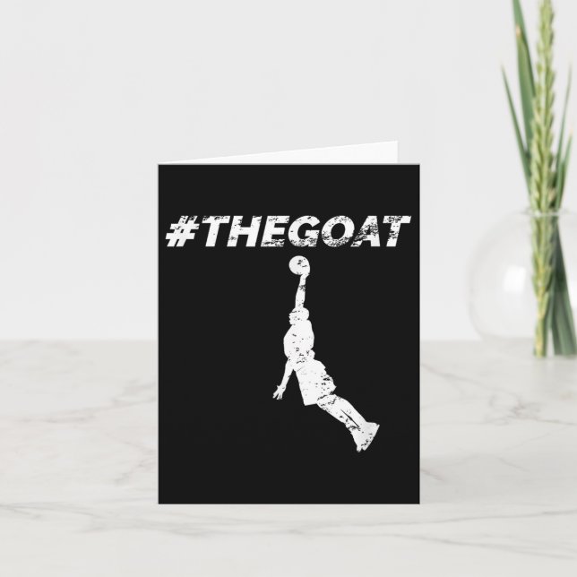 The Goat Greatest Of All Time Basketball Motivatio Card (Front)