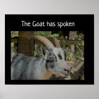 The Goat has spoken poster