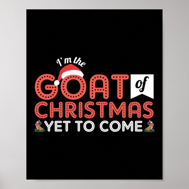The Goat Of Christmas Yet To Come Pun Poster (Front)