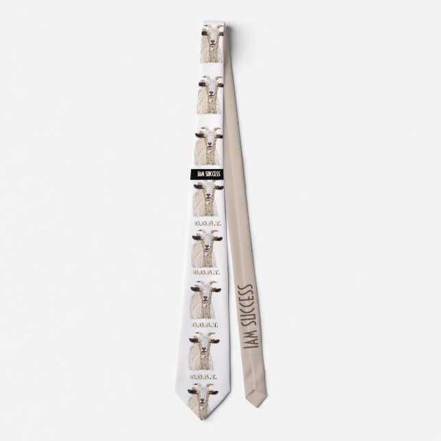 THE GOAT T-Shirt Tie (Front)