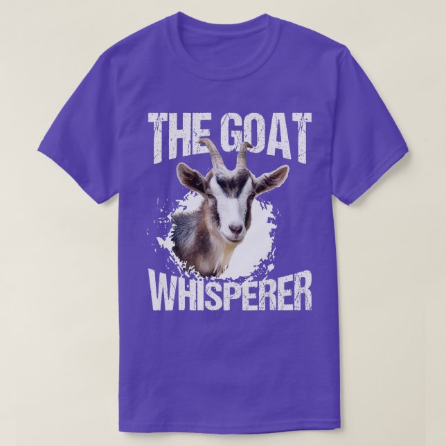 The Goat Whisperer Funny Goat Lover Farmer Gift  T-Shirt (Design Front)