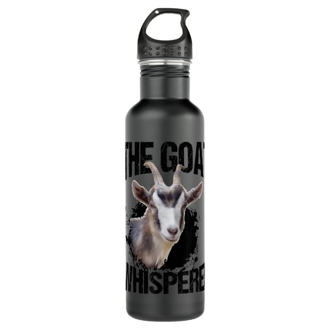 The Goat Whisperer Funny Goat Lover for Farmer Gif 710 Ml Water Bottle (Front)