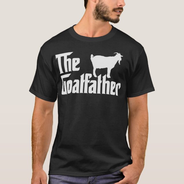 The Goatfather Funny Goat Father Nature  Animal Lo T-Shirt (Front)