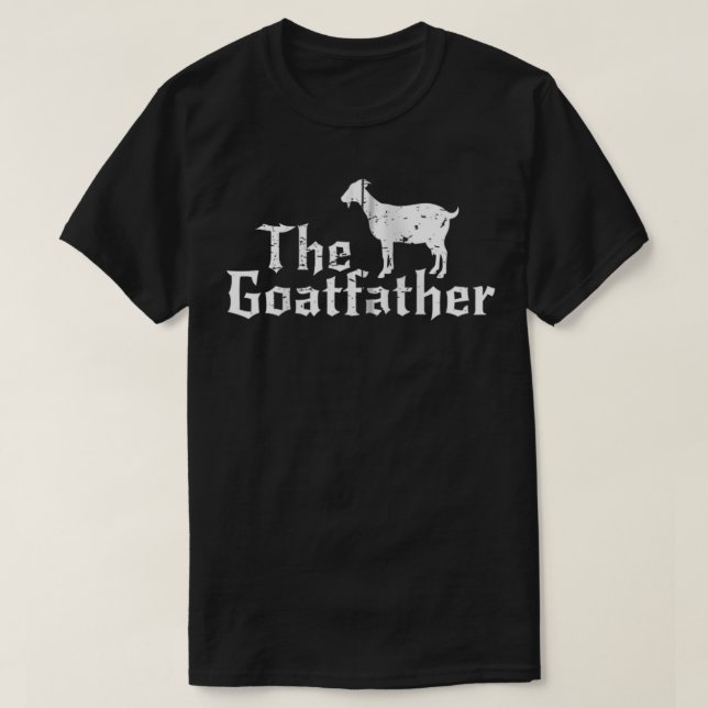 The Goatfather Goat Lover Animal Funny Gift Zip  T-Shirt (Design Front)