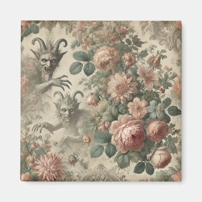 The Goatman’s Garden – Gothic Folklore Design Magnet (Front)