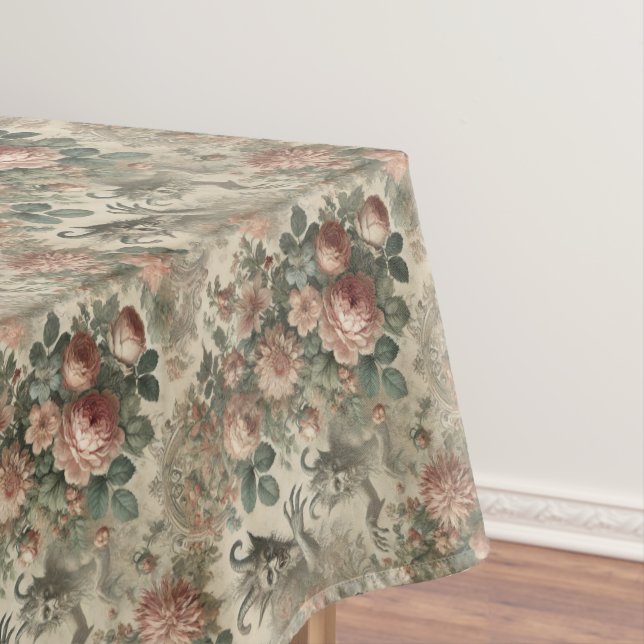 The Goatman’s Garden – Gothic Medium Pattern Tablecloth (In Situ)
