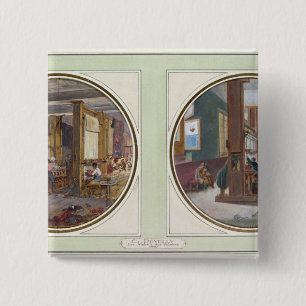 The Gobelins Workshop, 1840 15 Cm Square Badge